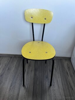 Retro jedálenská industriálna stolička Czechoslovakia - 2