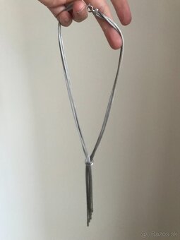 Elegantný strieborný náhrdelník – nový, darčekové bal - 2