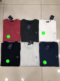 GANT - pánsky sveter office štýl - tmavomodrý XL - 2