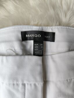 Biele dámske nohavice Mango, veľ. 34 - 2