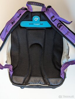 Školská taška - polstrovaný hliníkový (ergonomický) TOPGAL - 2
