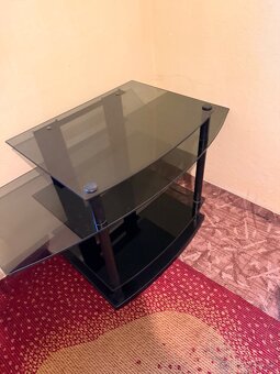 Konferencny stolik tmave sklo - 2