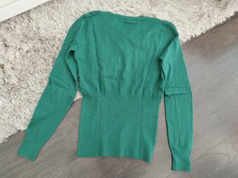 Dámsky pulóver zelený S/36 - 2