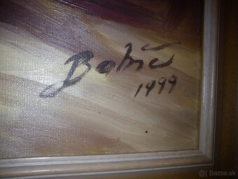 Predám olejomaľbu na plátne - kvety - 2