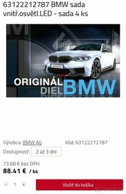 BMW LED sada originál 63122212787 - 2