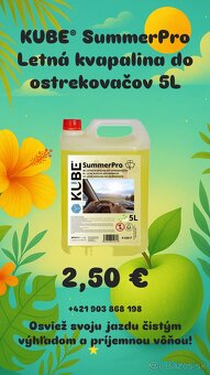 Letná kvapalina do ostrekovačov KUBE SummerPro – 5L - 2