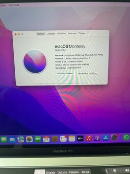 MacBook Pro 13" 2016 Touch Bar, Intel i5, 8 GB RAM - 2