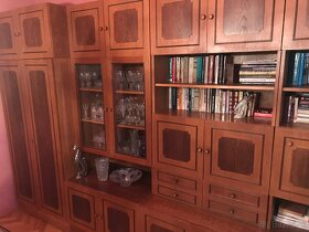 Obývacia stena - skrine z čerešňového dreva - 2