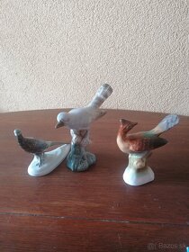 Sošky porcelánových vtákov - 2