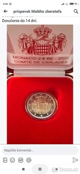 2 € 2€ pamätná minca Monaco MONAKO 2025 proof - 2
