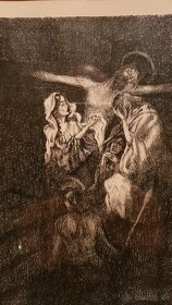 Predám obraz Mikuláš Galanda , názov Golgota , 1923 - 2