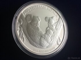 1 kg stříbrná mince koala 2011 - originál - 2