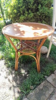 Bambusový stolík, stolička-20eur/kus - 2