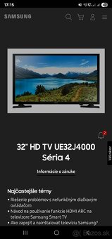 Televizor Samsung 32" - 80cm HD TV - 2