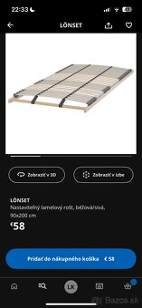 Manželská posteľ IKEA - 2