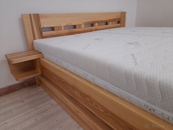 Nová jasanová masivní postel, nosnost 700 kg, Odvezem - 2