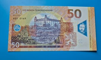 50 Kčs ŠTÚR, gabriš , rovnaké čísla, séria X, Z - 2