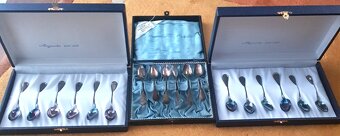 striebro, čajník, konvička, misa, lyžičky...BOLO, ihlica - 2