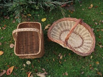 Krásny prútenný kôš(košík)2kusy-predám. - 2