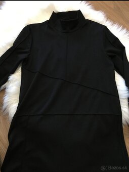 Čierne úpletové šaty XS - 2