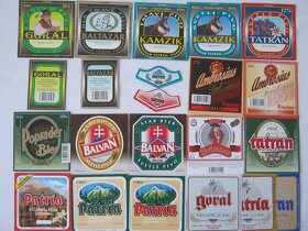 pivní pivné etikety pivovar Poprad 260ks 1948-2010 - 2