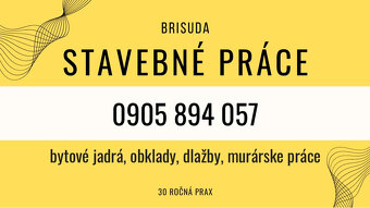 Murárske a obkladačské práce, bytové jadrá - 2