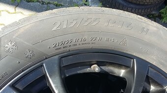215/55R16 zimné M+S matador na hliníkových diskoch - 2