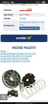 HONDA PCX 125 MALOSSI MULTIVAR 2000 VARIATOR - 2