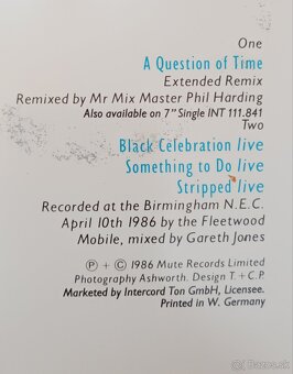 Predám vinylové maxisingel Depeche Mode - 2
