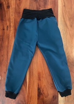 Zateplené softshellove nohavice veľkosť 110 - 2