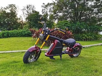 Cestná elektrická chopper moto - 2