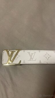 Louis Vuitton opasok – biely, koža - 2