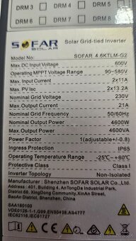 Fotovoltický menič SOFAR SOLAR 4.6KTLM- G2 - 2