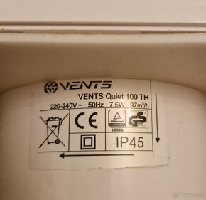 Ventilátor VENTS QUIET 100 TH - 2