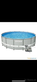 Predám veľký rámový bazén Intex Ø6 m x 1,4 m – kompletná výb - 2
