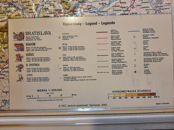 Reliéfna mapa Slovenskej republiky - 2