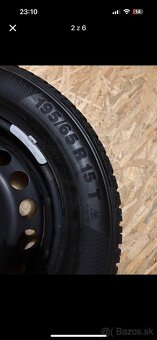 Plechové disky + pneu 195/65 R15 Continental WinterContact - 2