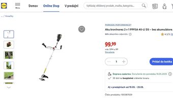 PARKSIDE PERFORMANCE®Aku krovinorez 2 v 1 40V PPFSA 40-Li D3 - 2