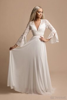 Boho svadobné šaty / popolnočné šaty - 2