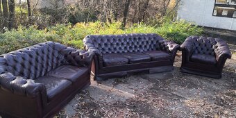 Kožená sedací souprava 3+2+1 CHESTERFIELD - 2