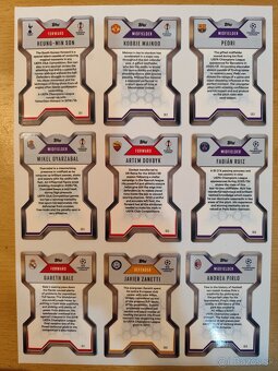 Chrome X topps match attax extra kartičky 2024/25 1-9 komple - 2