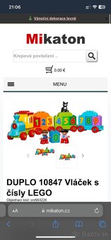 Lego Duplo - pismenkovy vláčik - 2