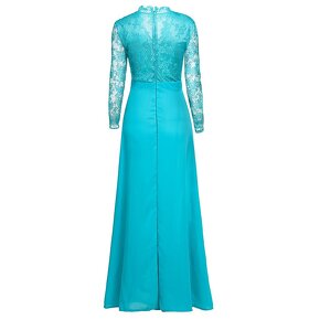 Tyrkysové šaty veľ. XS - S / 34 - 36 - 2