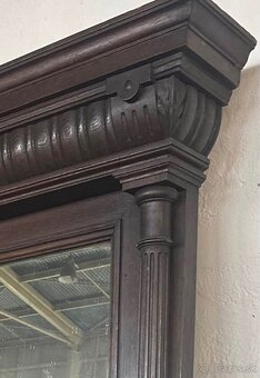 starožitné drevené zrkadlo - 2