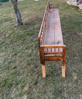 Drevená lavica - "Limbak" - 2