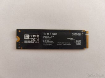 Crucial P3 2TB, M.2 2280, NVMe (nepoužité) - 2