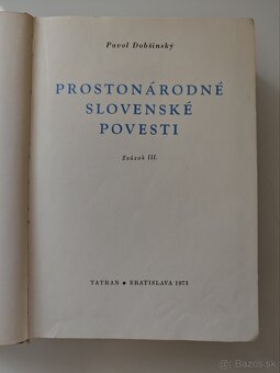 Prostonárodné slovenské povesti III Pavol Dobšinský - 2
