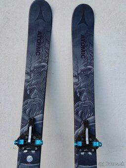 Predám detské skialp lyže Atomic Bent Chetler 130cm+pásy - 2
