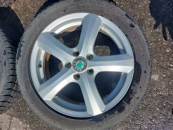 ELEKTRÓNY+PNEUMATIKY ŠKODA R17 5X112 6JX17 ET45 - 2