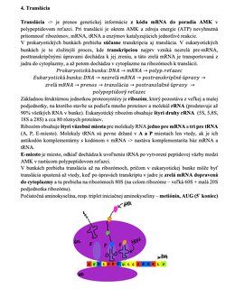Molekulová biológia a genetika UPJŠ Košice - 2